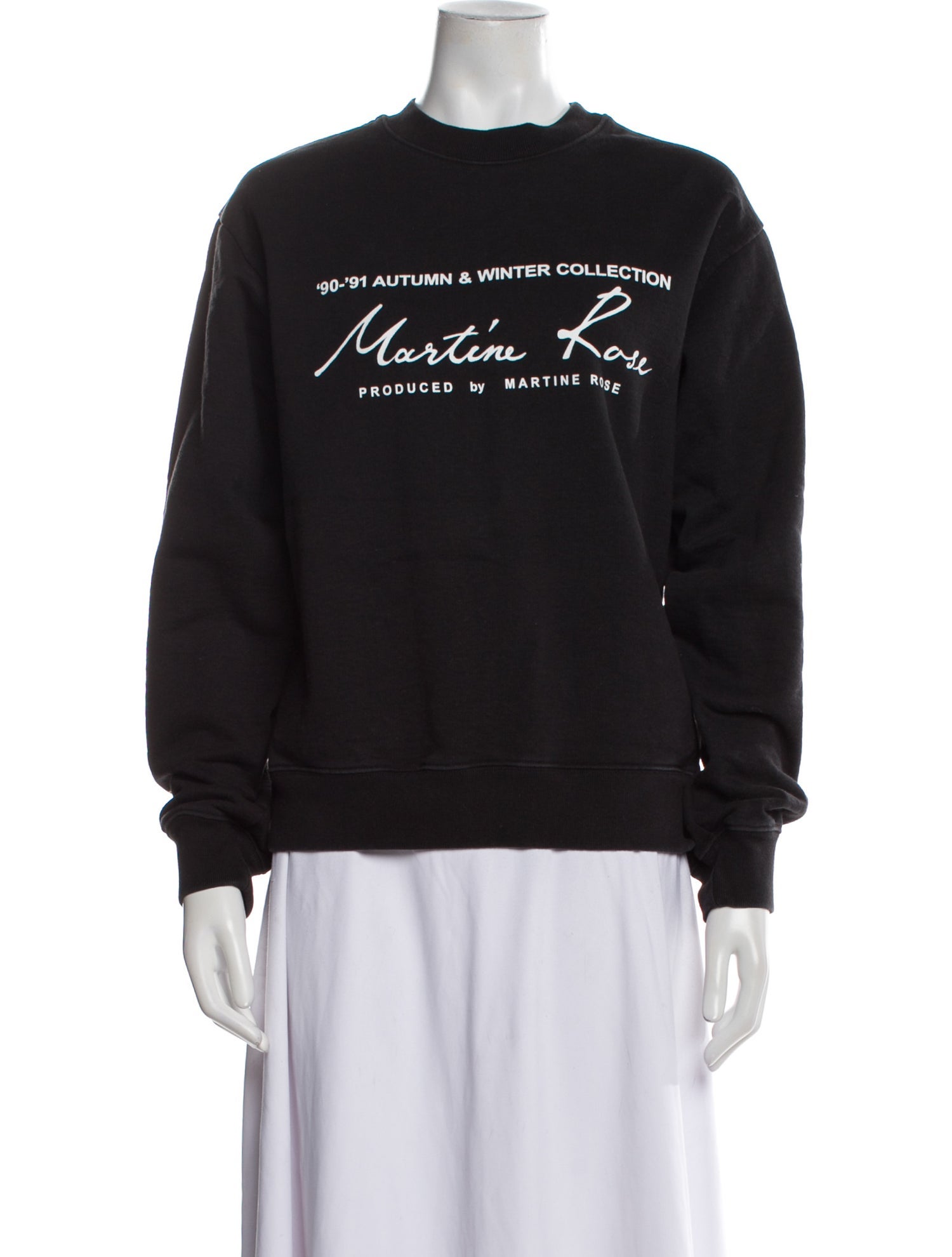 Martine Rose Graphic Print Crew Neck Sweatshirt